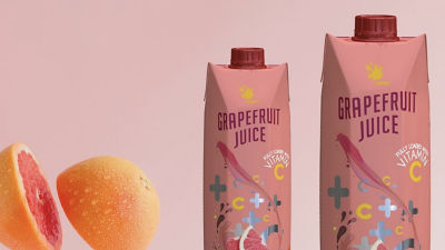Grape fruit and carton packages