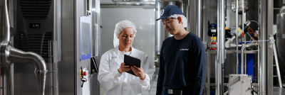 Tetra pak employees processing