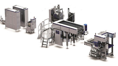 Ice cream moulding line
