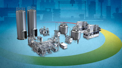 Plant illustration, processing equipment and filling machine