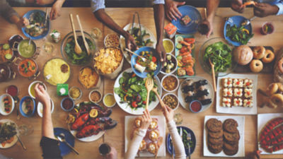 variedad de alimentos