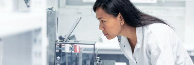 woman in lab