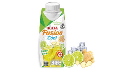 Tea with ginger and lime juice in Tetra Prisma Aseptic carton