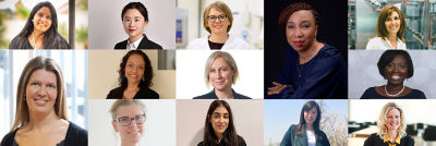 Collage de mujeres detrás de la innovación