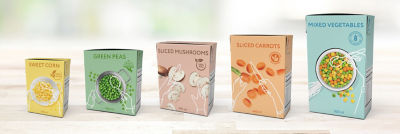 Our formats for packaged vegetables