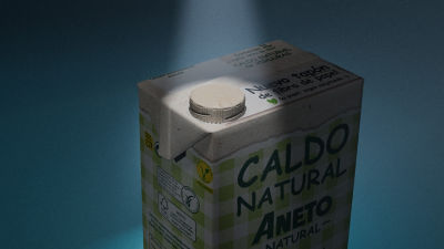 paper-based cap in a spotlight