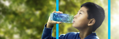 boy drinking