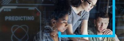 people looking in a computer