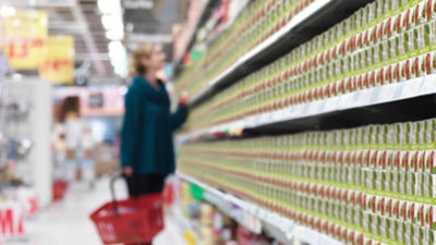 woman in supermarket