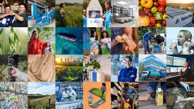 collage of sustainability images