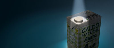 paper-based cap in a spotlight