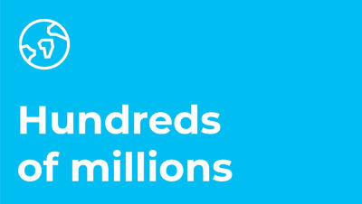 Millions of people in over 160 countries illustration