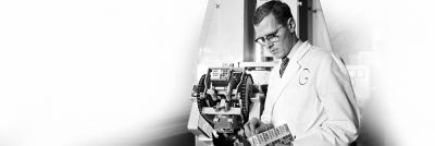 Man looking at Tetra Brik® Aseptic package