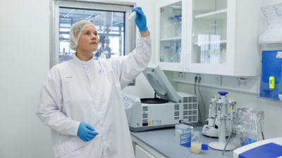 person in a lab
