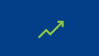 Rising arrow icon