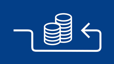 Arrow and money icons - indirect impact