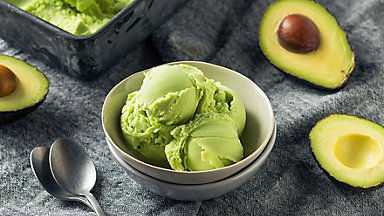 Crème glacée à l'avocat