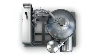 A Tetra Pak Bactofuge unit from the side