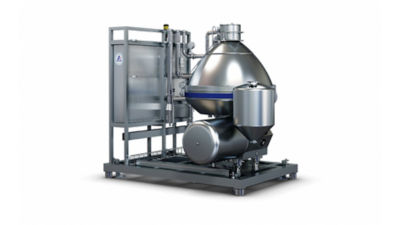 A Tetra Pak Bactofuge unit from the side