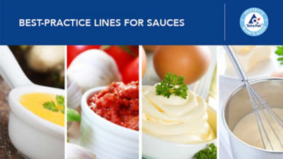 Best-practice lines for sauces