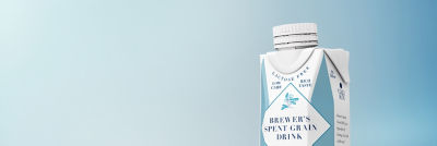 Beverage carton with spent grain beverage