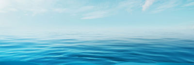 Blue water and blue sky