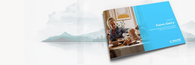 Booklet, girl, mountains in backgrund