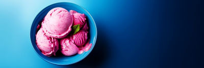 Bowl with ice cream