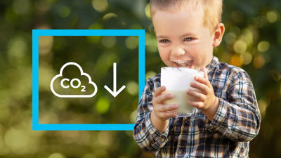 boy drinking milk