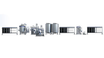Processing line for Rrecombined milk: multistream blending and OneStep technology