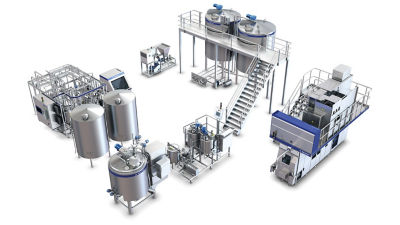 Best-practice line for for white cheese GDL recombined