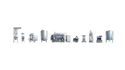 Line for yoghurt milk with OneStep technology and in-line slurry addition