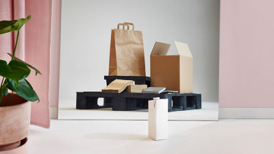 carton placed on the floor 