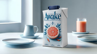 Grape fruit juice in Tetra Brik Aseptic Edge carton package