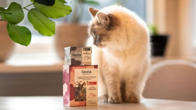 Alimento húmedo para mascotas y para gatos Fauna en envases de cartón Tetra Recart