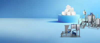 White cheese and equipment for cheese production