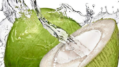 Coconut water splash