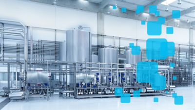 machines with blue nodes graphic