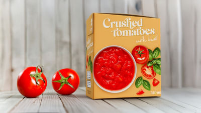 Crushed tomatoes in Tetra Recart carton package