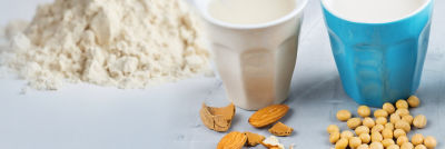soy rice for production plant based drinks glass