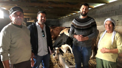 Dairy hub farmers in Albanie
