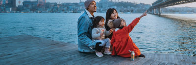 Family by the sea, Tetra Pak cartons