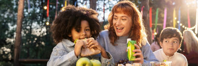 Family on a picnic