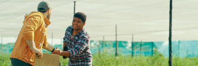 Two men shaking hands