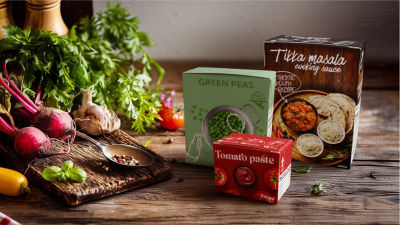 Food products in Tetra Recart carton packages