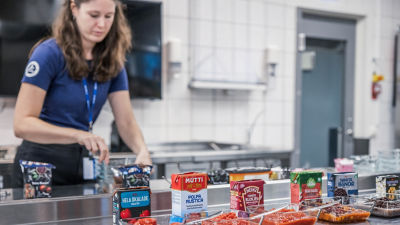 Kitchen at Food development center, tomato products