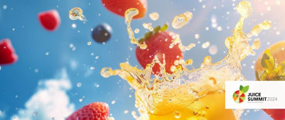 Frutas y salpicadura de jugo