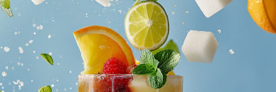 Fruits and sugar