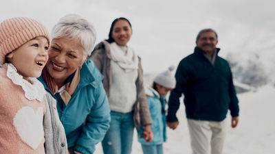 nonna e famiglia