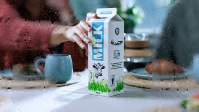 Reaching for Tetra Rex carton packages
